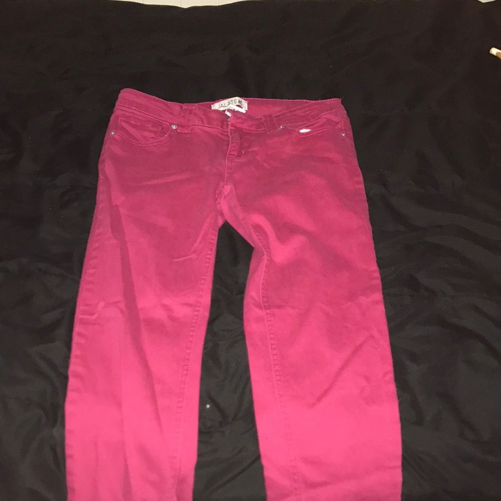 Pink jeans